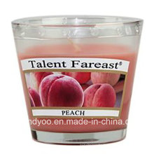 Peach Soy Scented Candle in Glass
